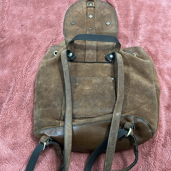 PATRICIA NASH Burnished Suede Leather Vasto Backpack - Picture 4 of 11